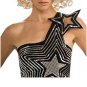 NEW LADY GAGA Star Dress Costume Standard + Blonde Curly Wig