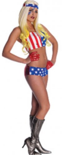 NEW LADY GAGA American Flag Costume Standard Sexy