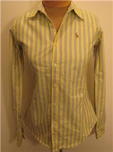 NEW RALPH LAUREN POLO Womens Slim Fit Shirt Top 2 NWT