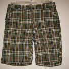 NEW J CREW JCREW Womens Plaid Shorts 0 NWT Cotton City Fit