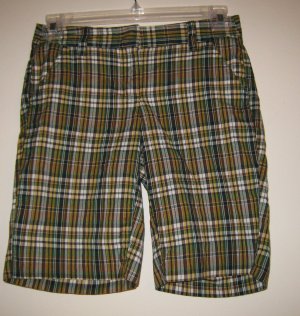 NEW J CREW JCREW Womens Plaid Shorts 0 NWT Cotton City Fit
