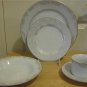 NEW RALPH LAUREN Satin Paisley Platinum 5 Pc Place Setting