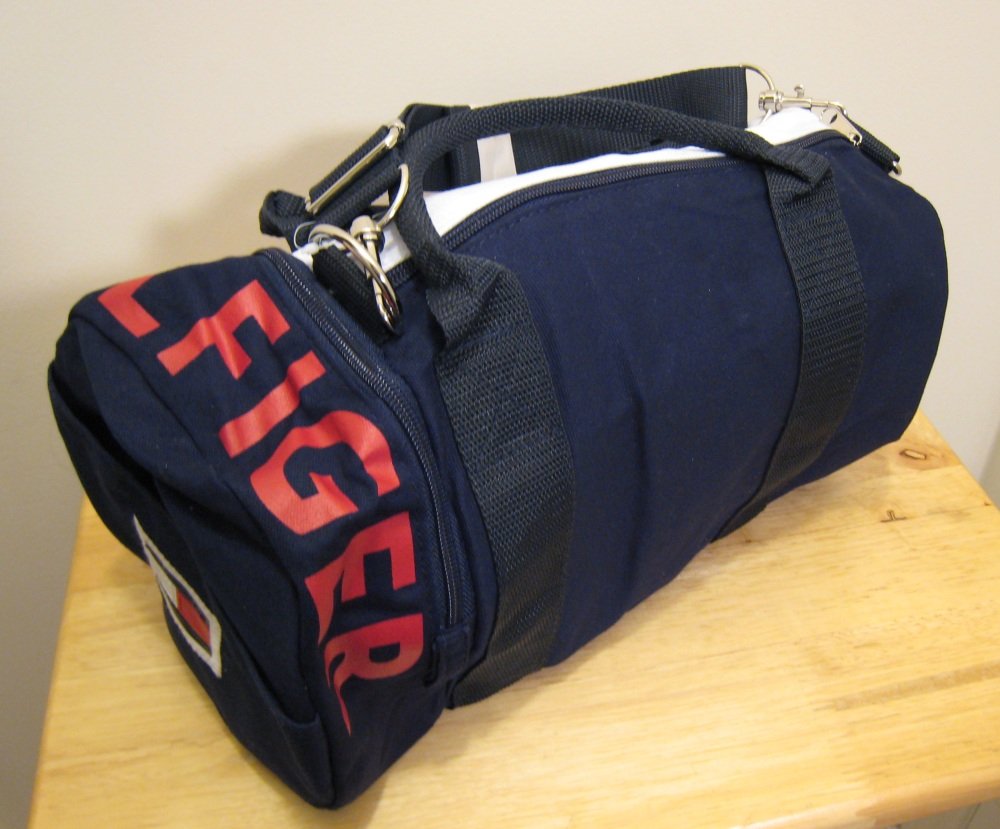 tommy hilfiger large gym duffle bag men's women's unisex