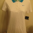 NEW NIKE Dry Fit Womens Tennis Shirt Top S 4 6 NWT White