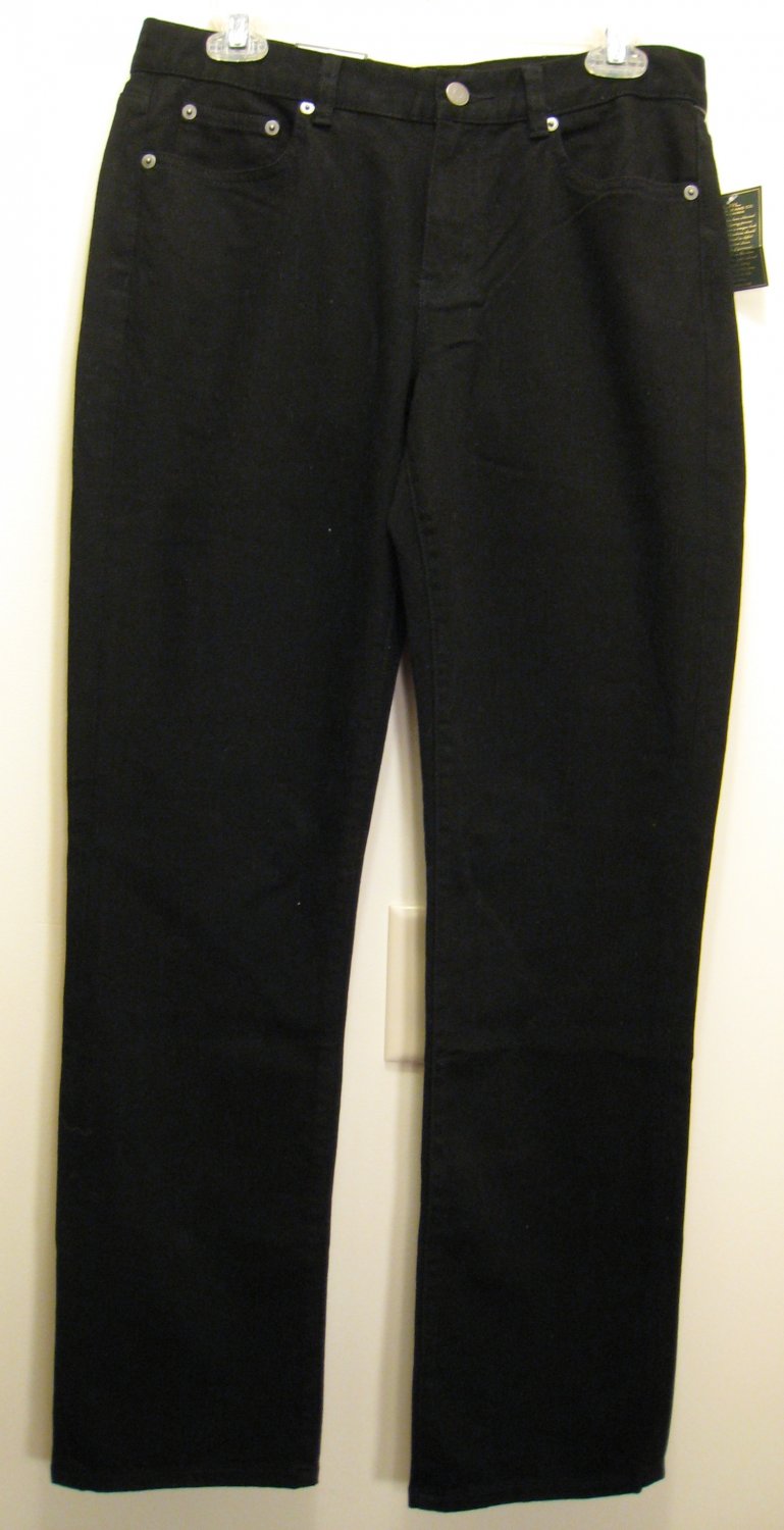 NEW RALPH LAUREN POLO Womens Jeans Pants 10 Modern Slim Black
