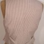 NEW $108 TALBOTS Womens Vest 4 Brown Tan Pinstripes NWT