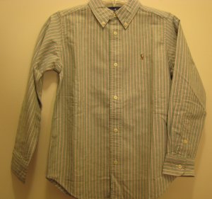 NEW POLO RALPH LAUREN Boys Shirt Top 7 NWT Oxford