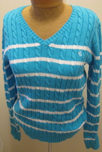 NEW RALPH LAUREN Womens Sweater L Large NWT V Neck