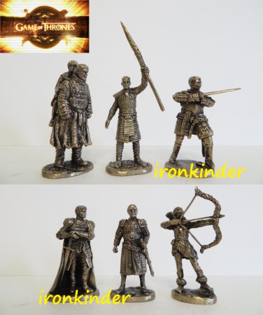 Details about   Game of Thrones set #1 bronze metall collectible miniature figure 40mm 