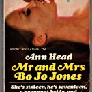 Mr. and Mrs. Bo Jo Jones by Ann Head Teen Pregnancy Romance 1968