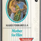 Mother For Hire by Marie Ferrarella Silhouette Romance number 686