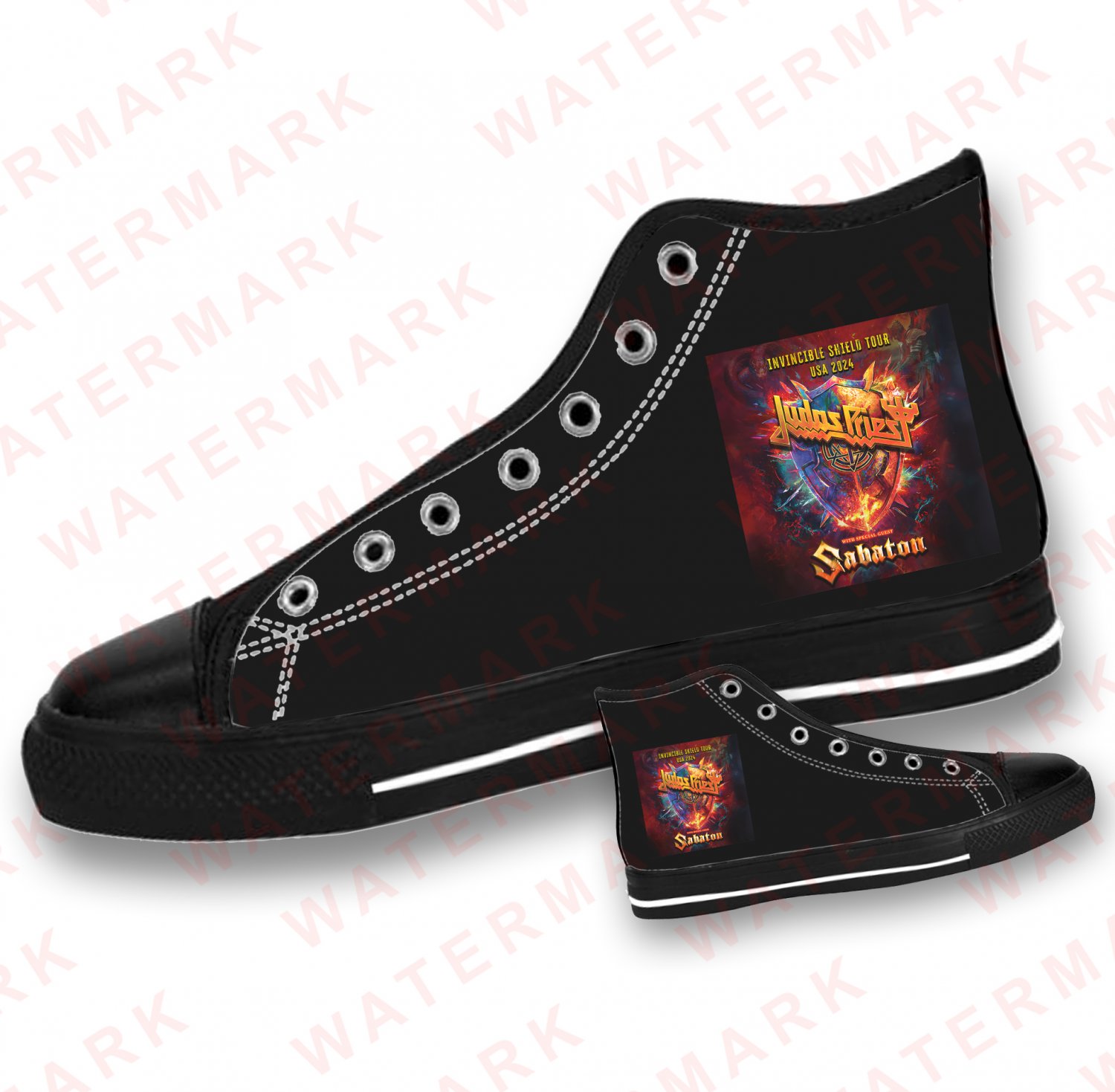 JUDAS PRIEST WITH SABATON INVINCIBLE SHIELD TOUR 2024 Shoes