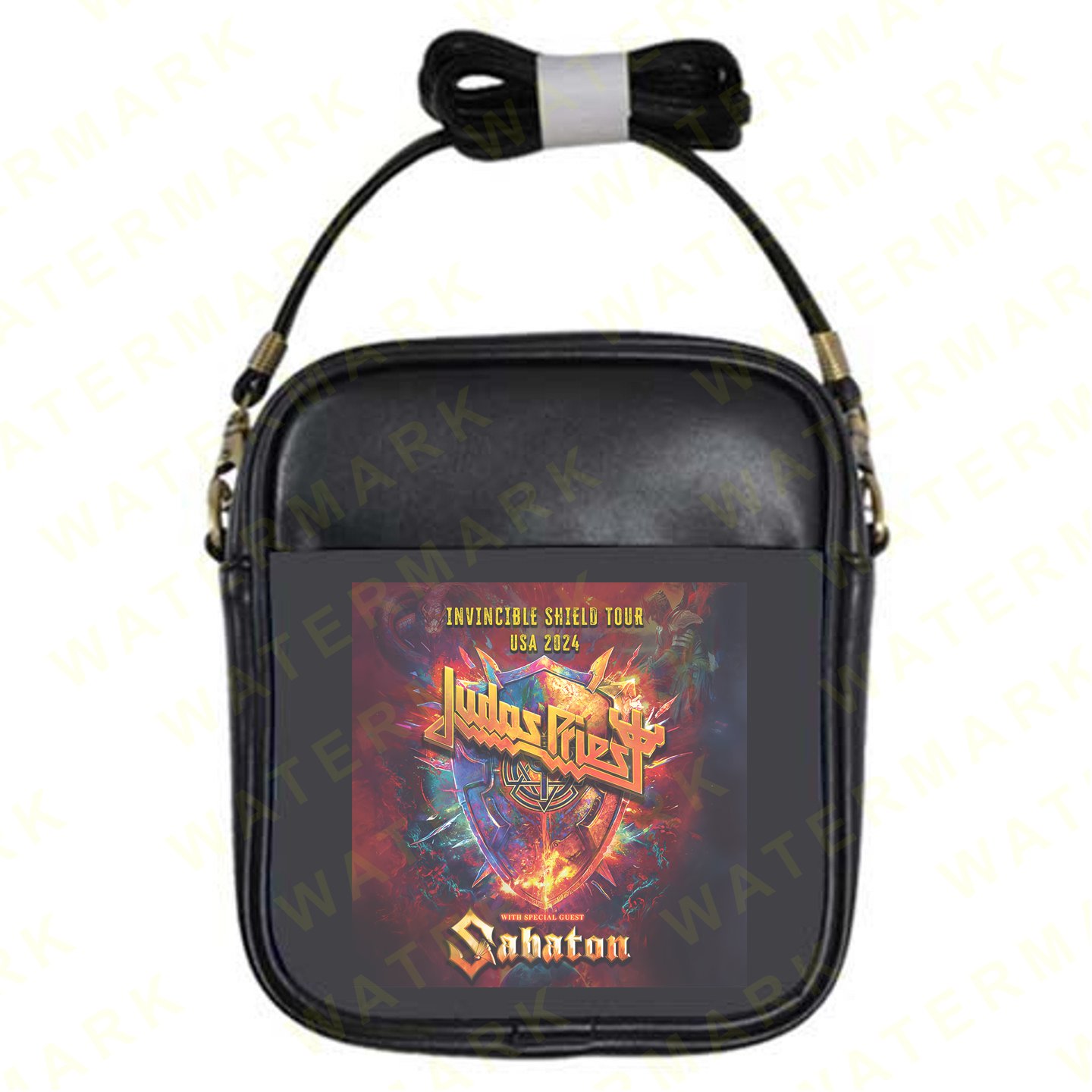JUDAS PRIEST WITH SABATON INVINCIBLE SHIELD TOUR 2024 Sling Bags
