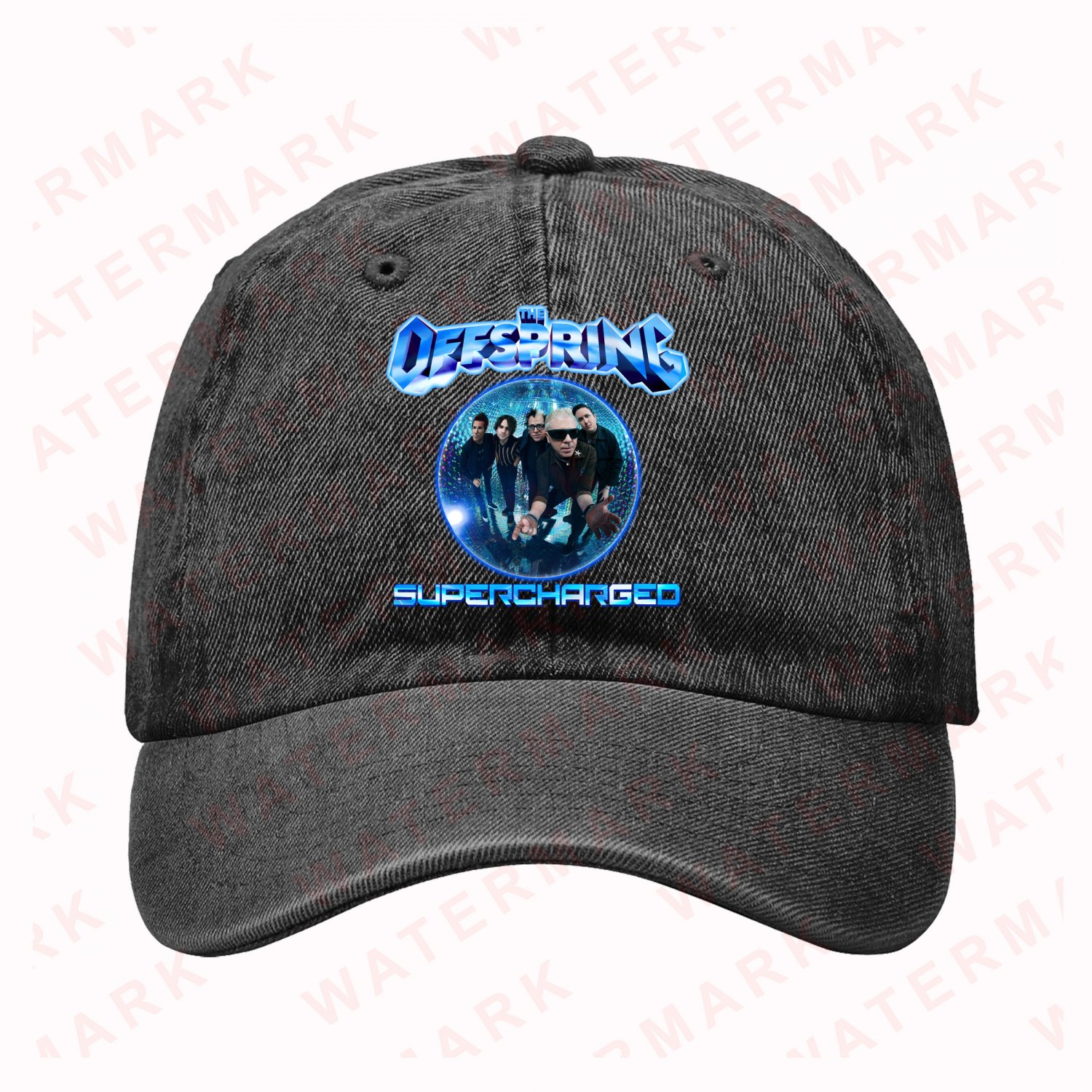 THE OFFSPRING WITH SPECIAL GUEST SIMPLE PLAN SUPERCHARGED WORLDWIDE IN 25  Denim Hat Cap