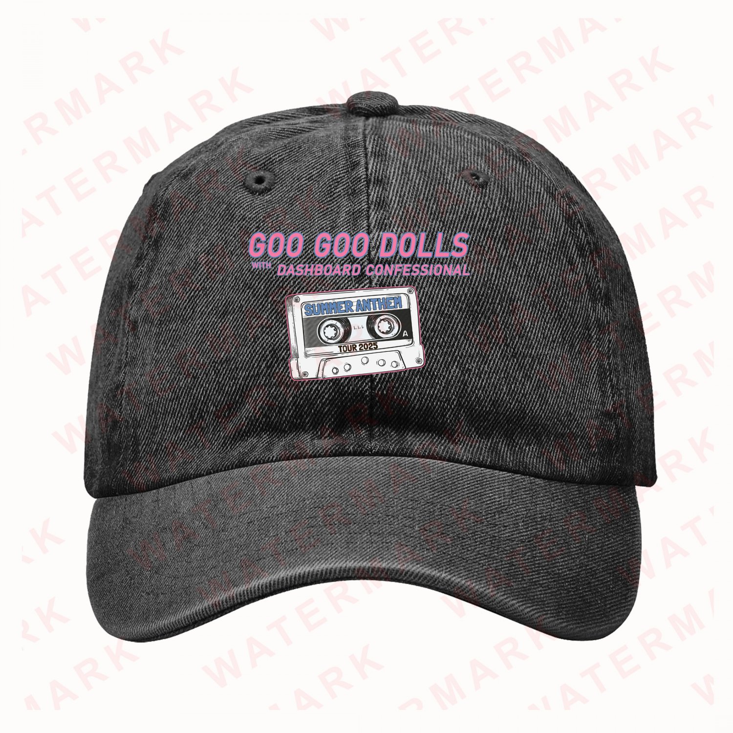GOO GOO DOLLS WITH DASHBOARD CONFESSIONAL SUMMER ANTHEM TOUR 2025  Denim Hat Cap