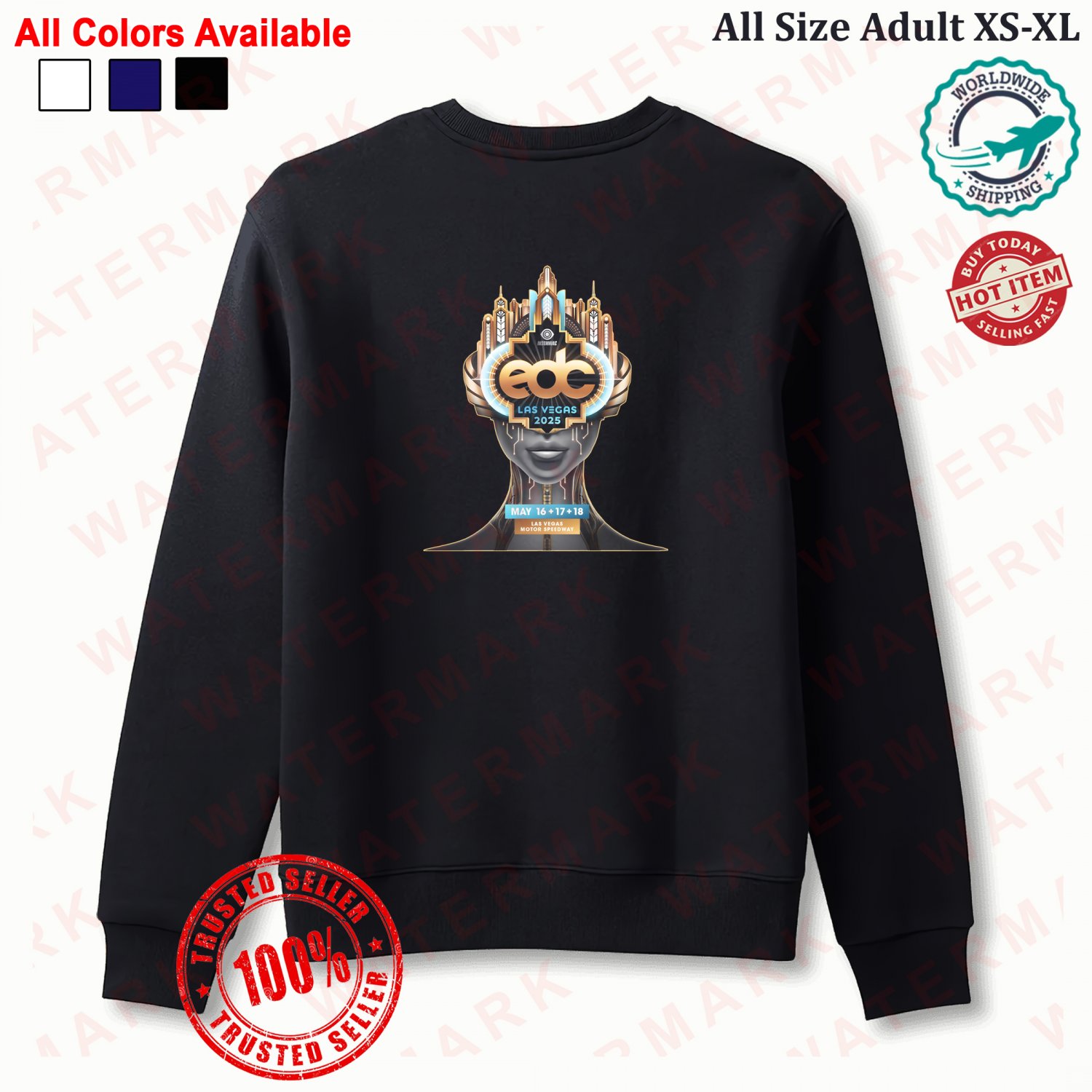 EDC (ELECTRIC DAISY CARNIVAL) LAS VEGAS MUSIC FESTIVAL 2025 Sweatshirt