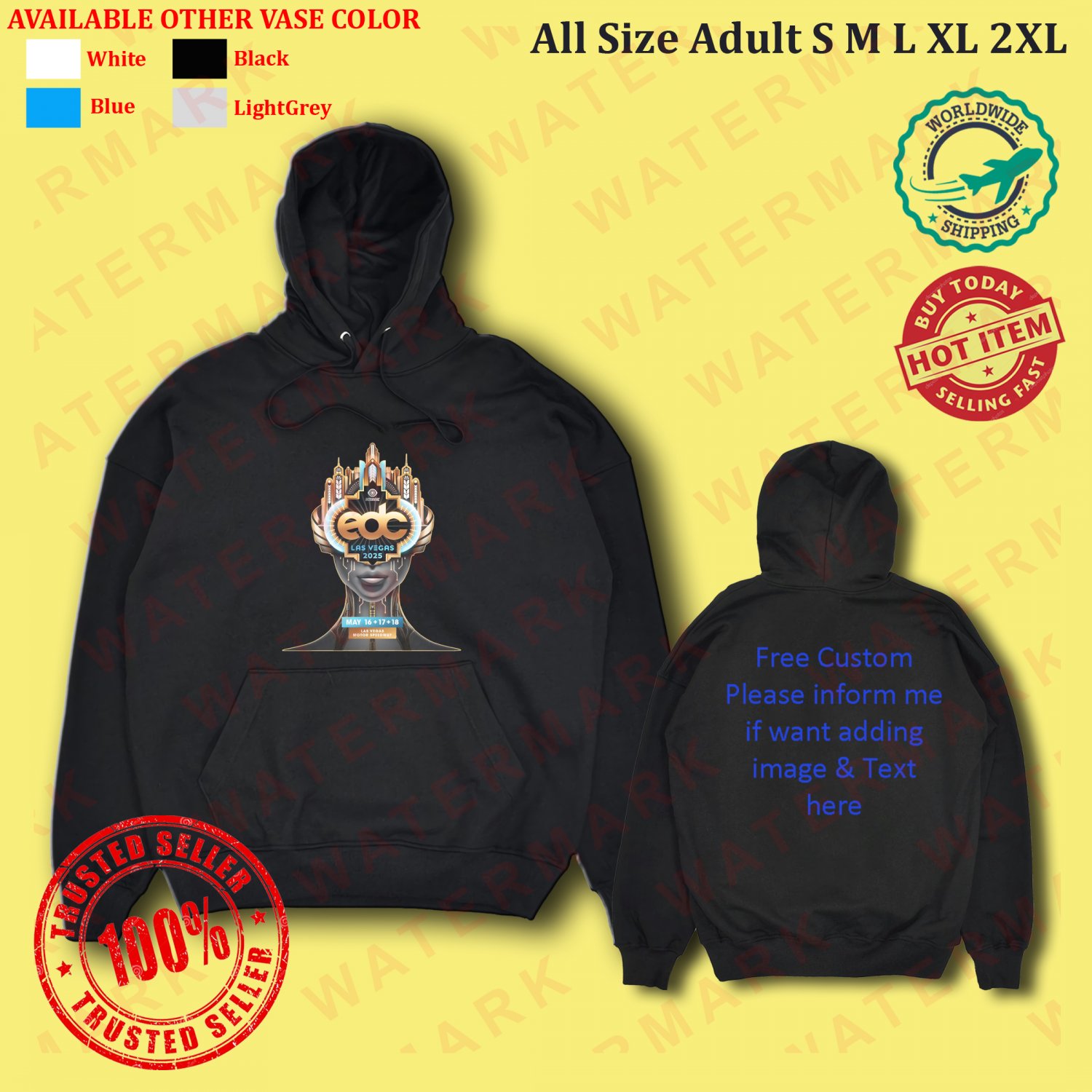 EDC (ELECTRIC DAISY CARNIVAL) LAS VEGAS MUSIC FESTIVAL 2025 Hoodie