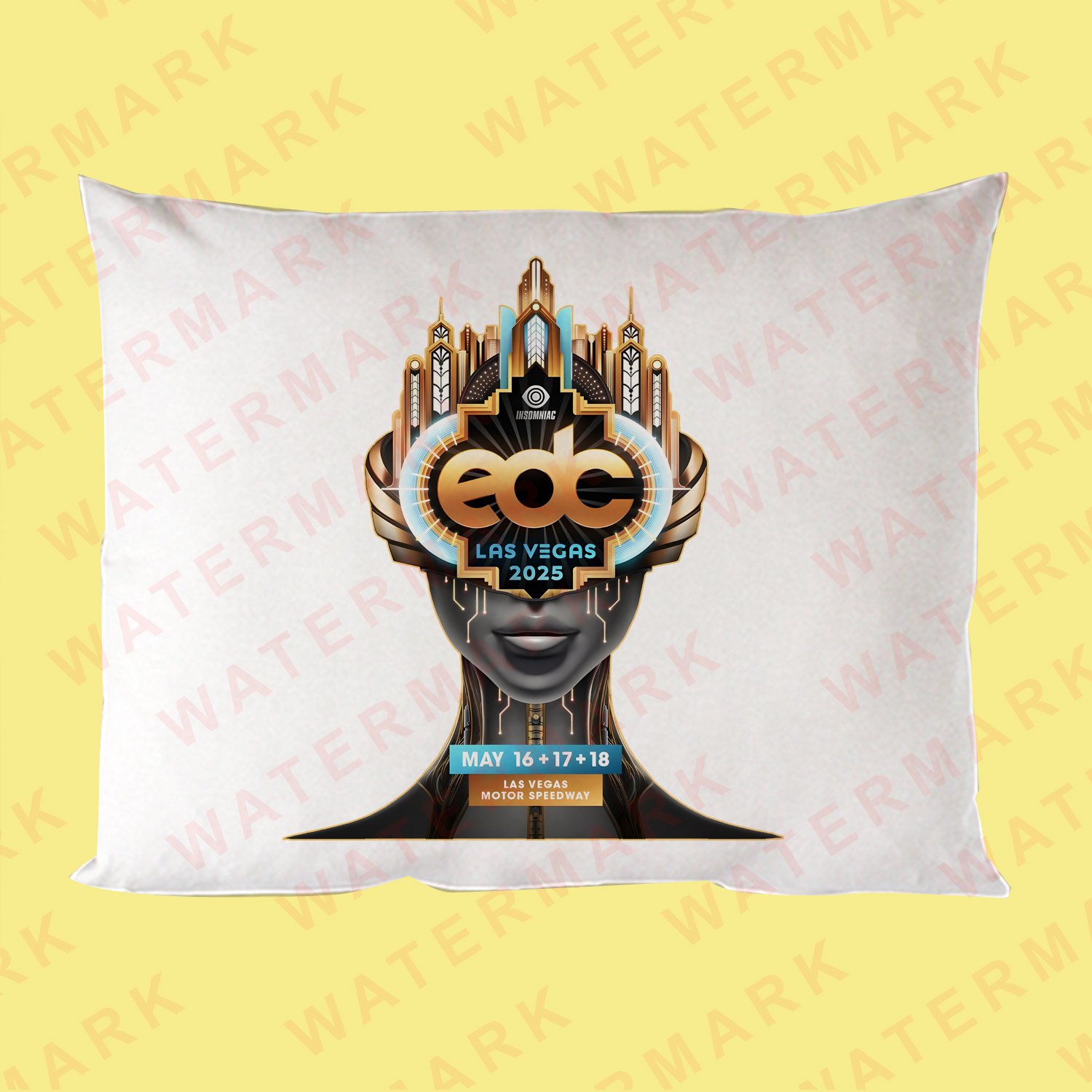 EDC (ELECTRIC DAISY CARNIVAL) LAS VEGAS MUSIC FESTIVAL 2025 Pillow Cases
