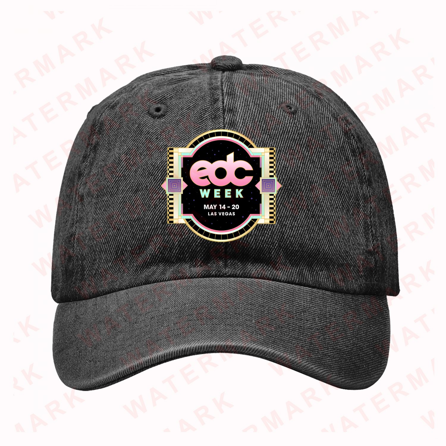 EDC (ELECTRIC DAISY CARNIVAL) WEEK MUSIC FESTIVAL 2025 Denim Hat Cap