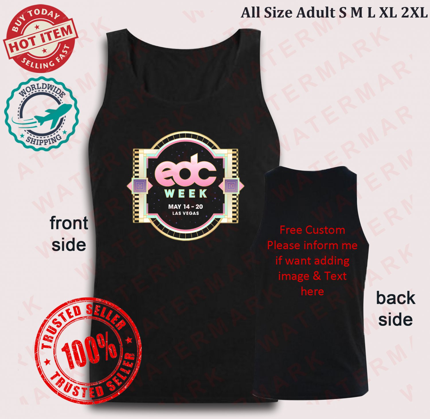 EDC (ELECTRIC DAISY CARNIVAL) WEEK MUSIC FESTIVAL 2025 Tank top