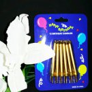 Gold Birthday Candles