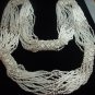 Multi-Strand White & Pearl Beaded Necklace NC-4