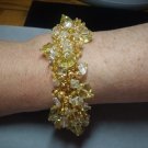 Quartz and Gold Beaded Bracelet BR-5