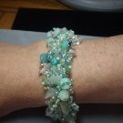 Aquamarine Beaded Bracelet BR-4