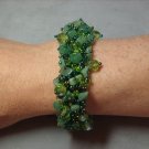 Hunter Green and Adventurine Stone Chips Bracelet BR-1
