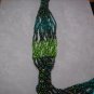Green & Teal Multi-Strand Necklace NC-1