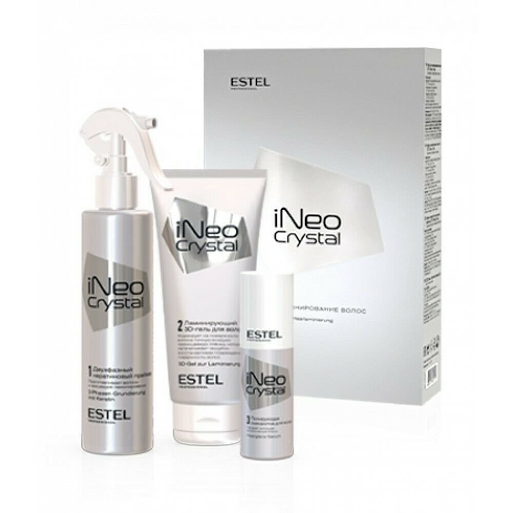 ESTEL iNeo-Crystal Set for lamination of hair (gel + primer + serum)