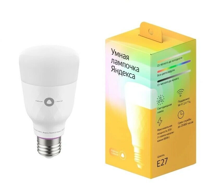 Smart Yandex Light Bulb Multicolor &ETH;&pound;&ETH;&frac14;&ETH;&frac12;&ETH;&deg;&Ntilde;� &ETH;&raquo;&ETH;&deg;&ETH;&frac14;&ETH;&iquest;&ETH;&frac34;&Ntilde;�&ETH;&ordm;&ETH;&deg; &ETH;&macr;&ETH;&frac12;&ETH;&acute;&ETH;&micro;&ETH;&ordm;&Ntilde;�&ETH;&deg;