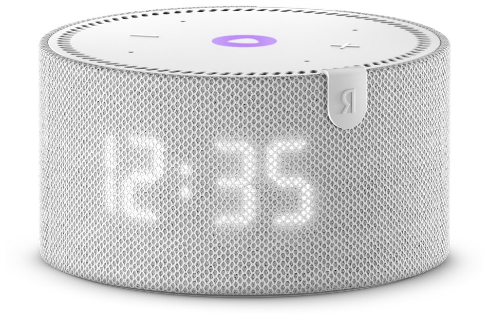 Yandex New Station Mini Smart speaker White (with clock) smart speaker Alice