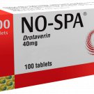 NO-SPA 100 tab Antispasmodic smooth muscle spasm Nospa НОШПА pain stomach SANOFI