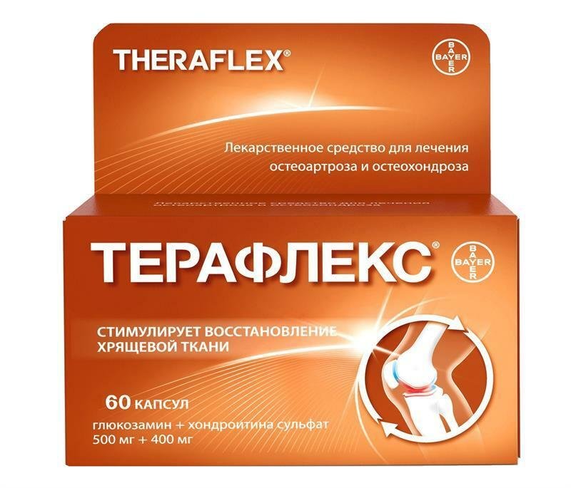 Theraflex 60 (Glucosamine + Chondroitin sulfate) for the support ofjoins