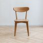 Dining chair wooden FAS grade oak natural wood made in North America 100% dirt-free wood chair solid