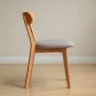 (Set of 2 pcs) Dining Chair Wooden FAS Grade Oak Natural Wood Made in North America 100% Dirt-free W