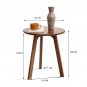 Round End Table- Small End Table Side Table Coffee Table Bedside Table Night Stand for Living Room B