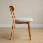 (Set of 2 pcs) Dining Chair Wooden FAS Grade Oak Natural Wood Made in North America 100% Dirt-free W