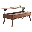 Elevating Center Table Low Table 100% Solid Oak Wood Top Plate Desk Coffee Table Width 120 x Depth 6 Elevating Center Table Low Table 100% Solid Oak Wood Top Plate Desk Coffee Table Width 120 x Depth 6