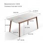 Dining table wood (walunt color)"