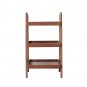 Walnut Color Oak Storage Bench, 3-Tier Beech Wood Shoe Rack for Entryway, Premium Storage Organizer