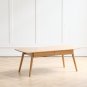 Center table Low Table 100% solid wood Top plate Desk Coffee table Width 100 x Depth 50 x Height 44