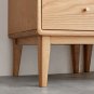Solid Oak Storage Cabinet for Living Room - Free-Standing Corner Cabinets Storage Table with Vintage