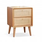 Pure Solid Wood Bedside Cabinet Modern Simple Nightstands North America Oak Bedside Cabinet Nordic B
