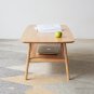Center table Low Table 100% solid wood Top plate Desk Coffee table Width 80 x Depth 50 x Height 44 c