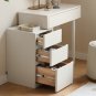 (With Stool) Dresser Table dresser 100% solid Liriodendron Chinense table table desk top table dress