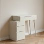 (With Stool) Dresser Table dresser 100% solid Liriodendron Chinense table table desk top table dress