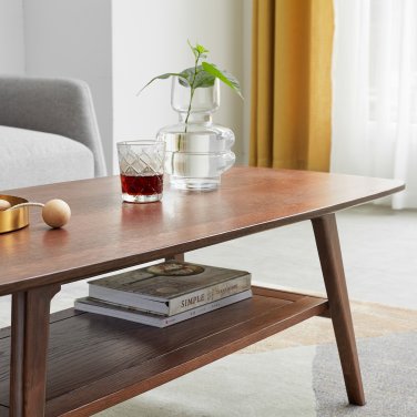 Center Table Low Table 100% Solid Oak Wood Top Plate Desk Coffee Table Width 120 x Depth 56 x Height