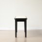 Modern Style Black Color Solid Oak Wood Dining Bench with Rattan Detail, Modern Bench for Bedroom En